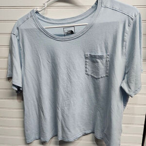 Women's The North Face Light Blue Short Sleeve Tee XL B1